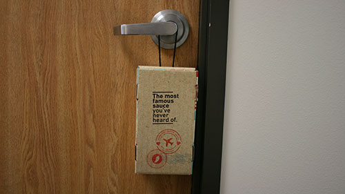 Product Distribution via Door Hanger